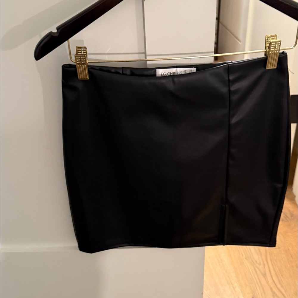 EGO Sleek Black Mini Skirt